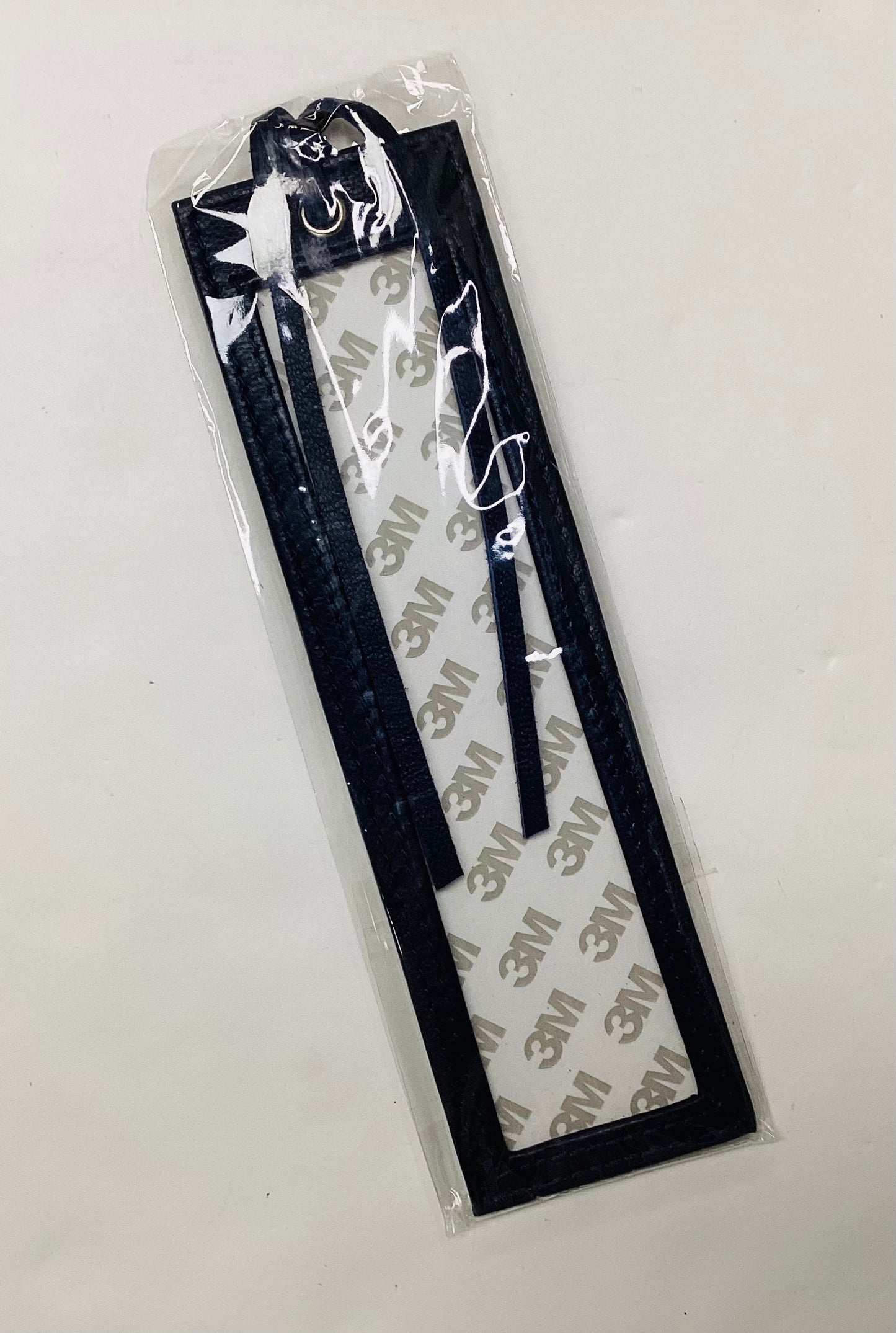 Leather Bookmark with room for insert - Navy Blue