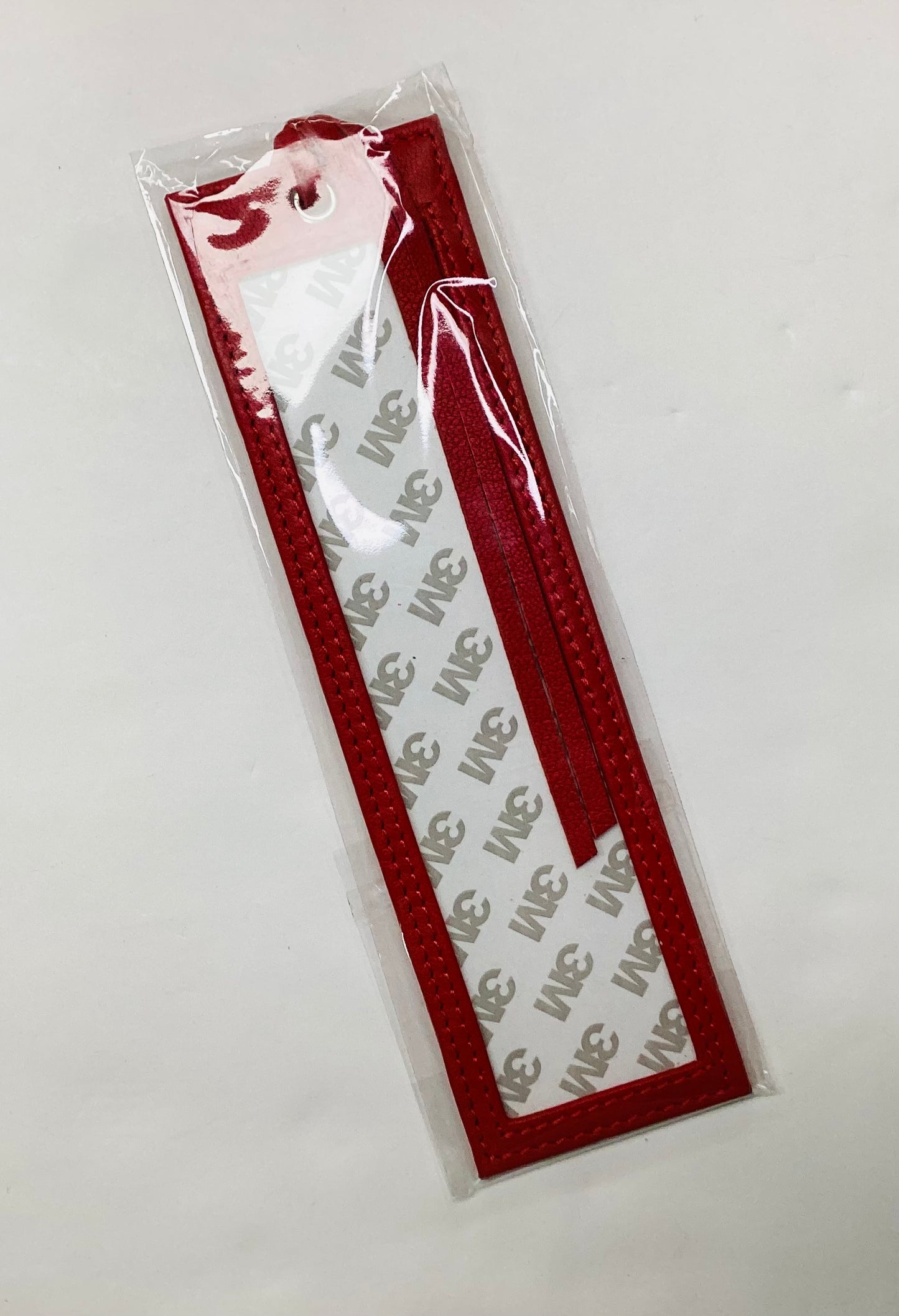 Leather Bookmark with room for insert - Red
