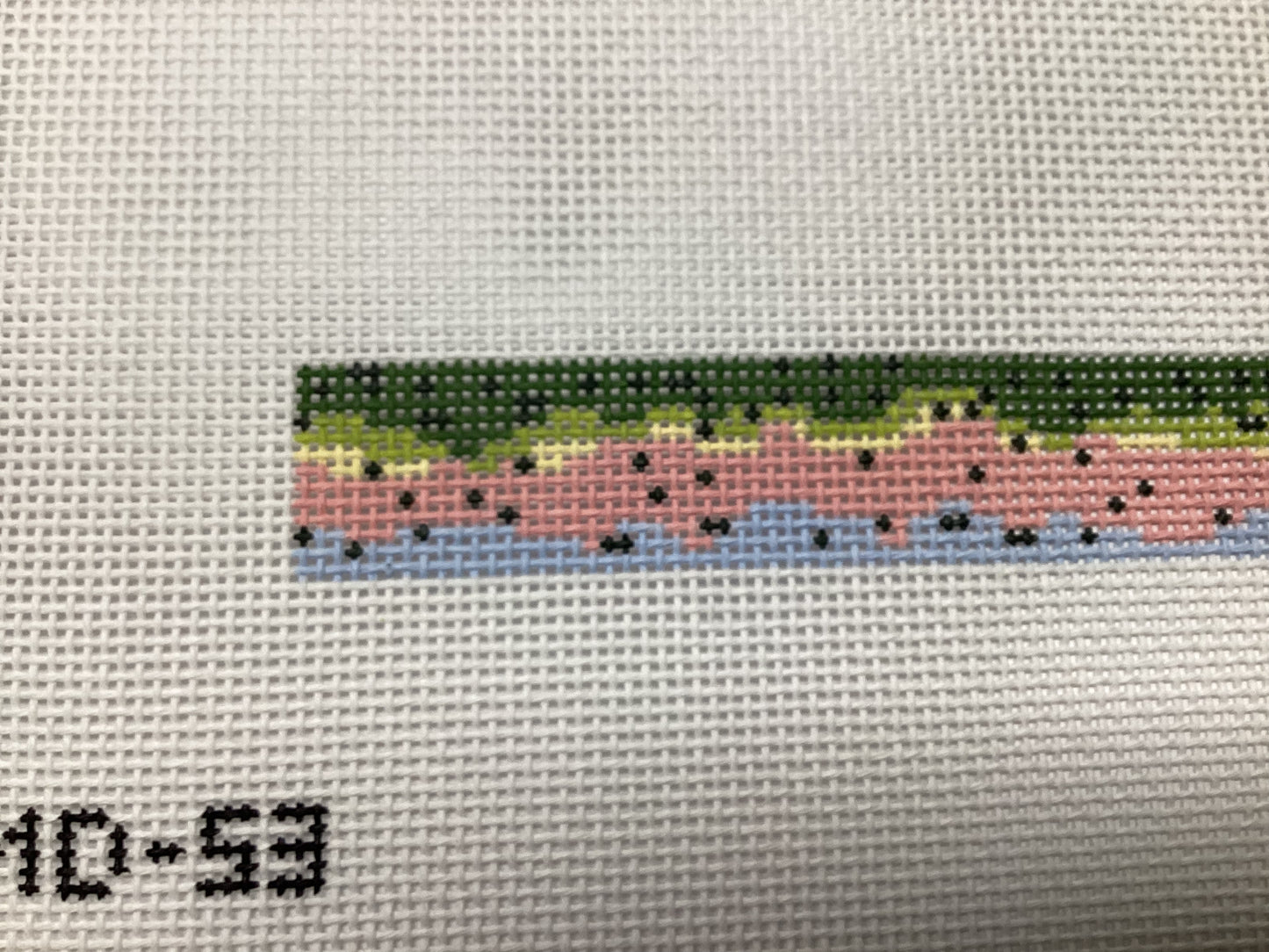 Trout Hat Band Needlepoint Canvas