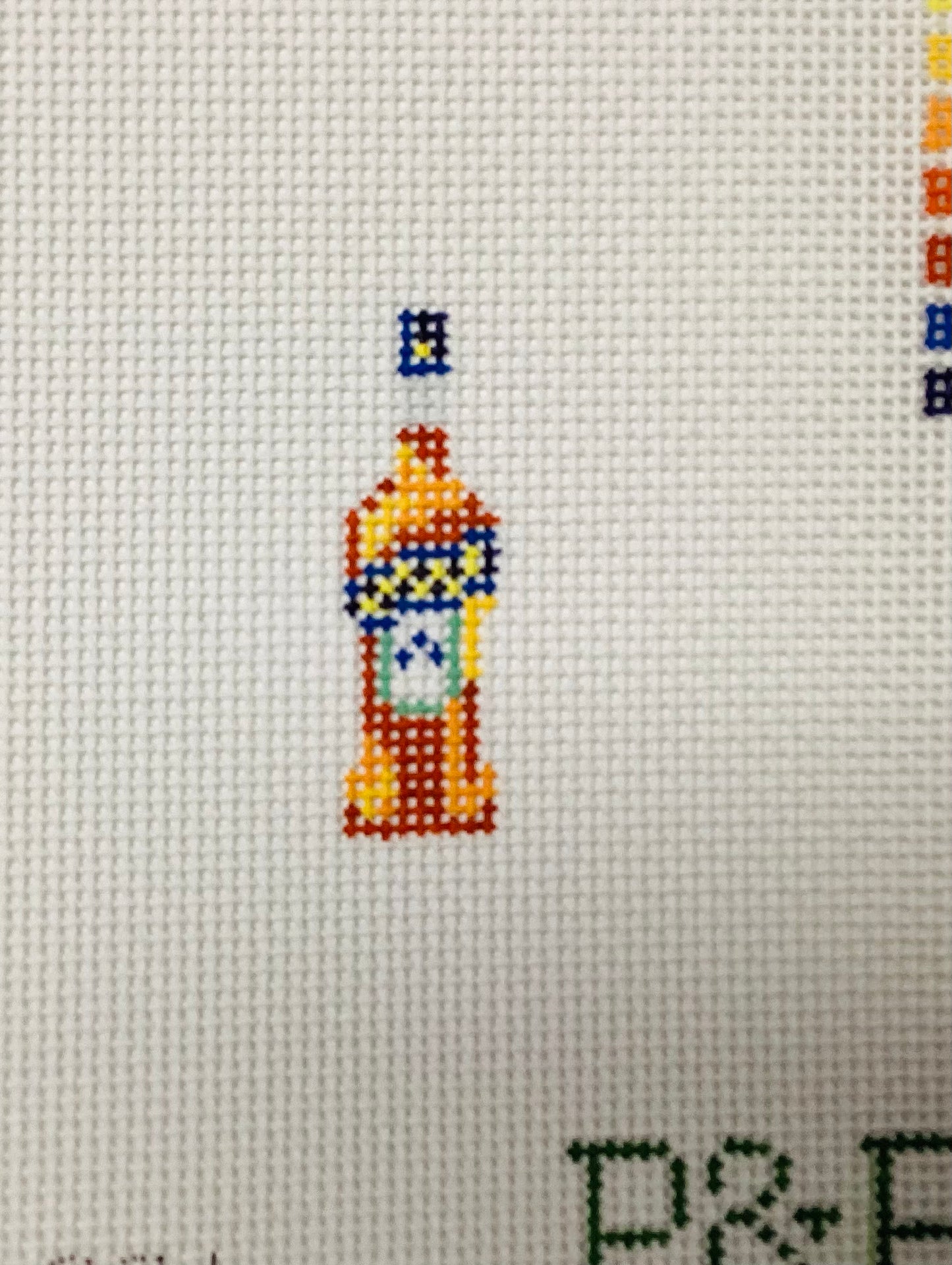 Aperol Bottle Mini Needlepoint