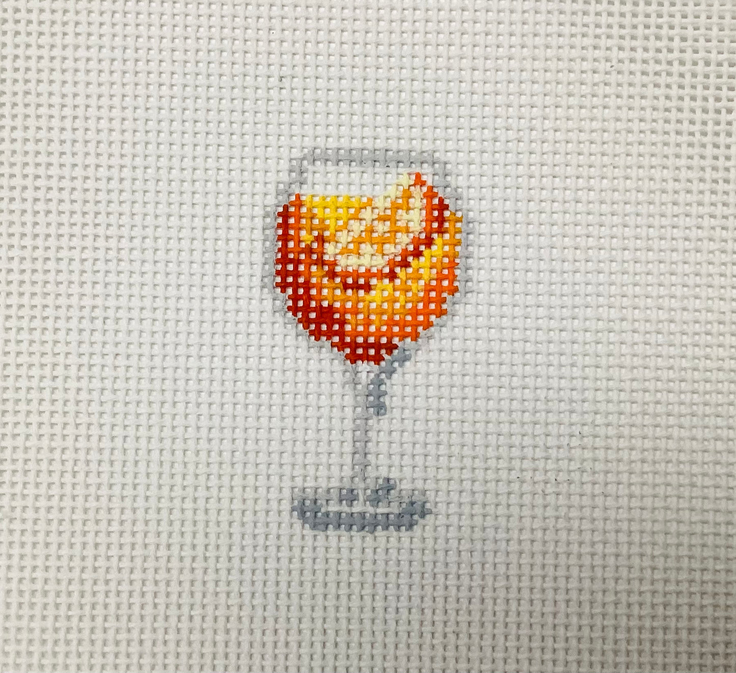 Aperol Spritz Mini Needlepoint