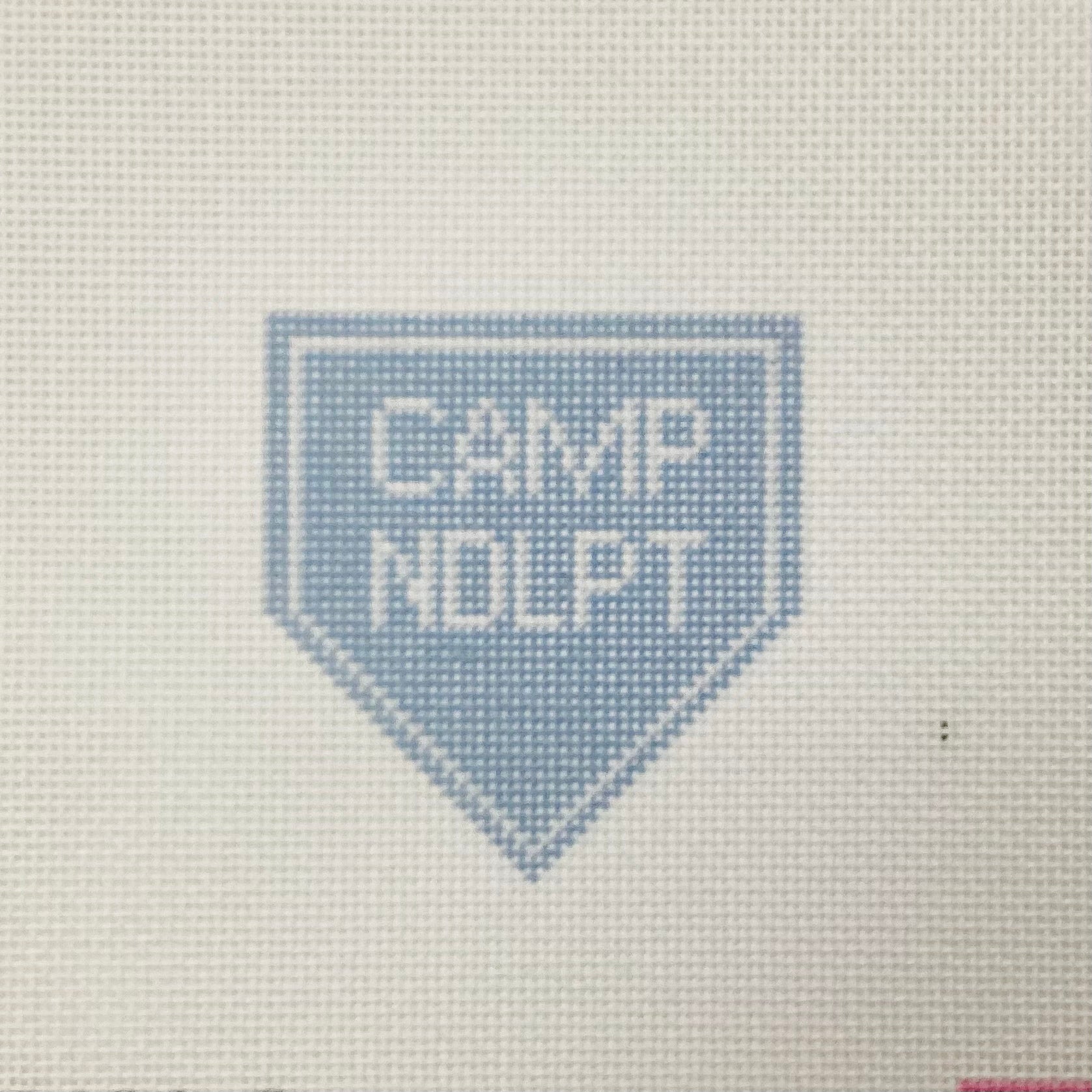 Camp NDLPT Blue – Wool and Willow Needlepoint