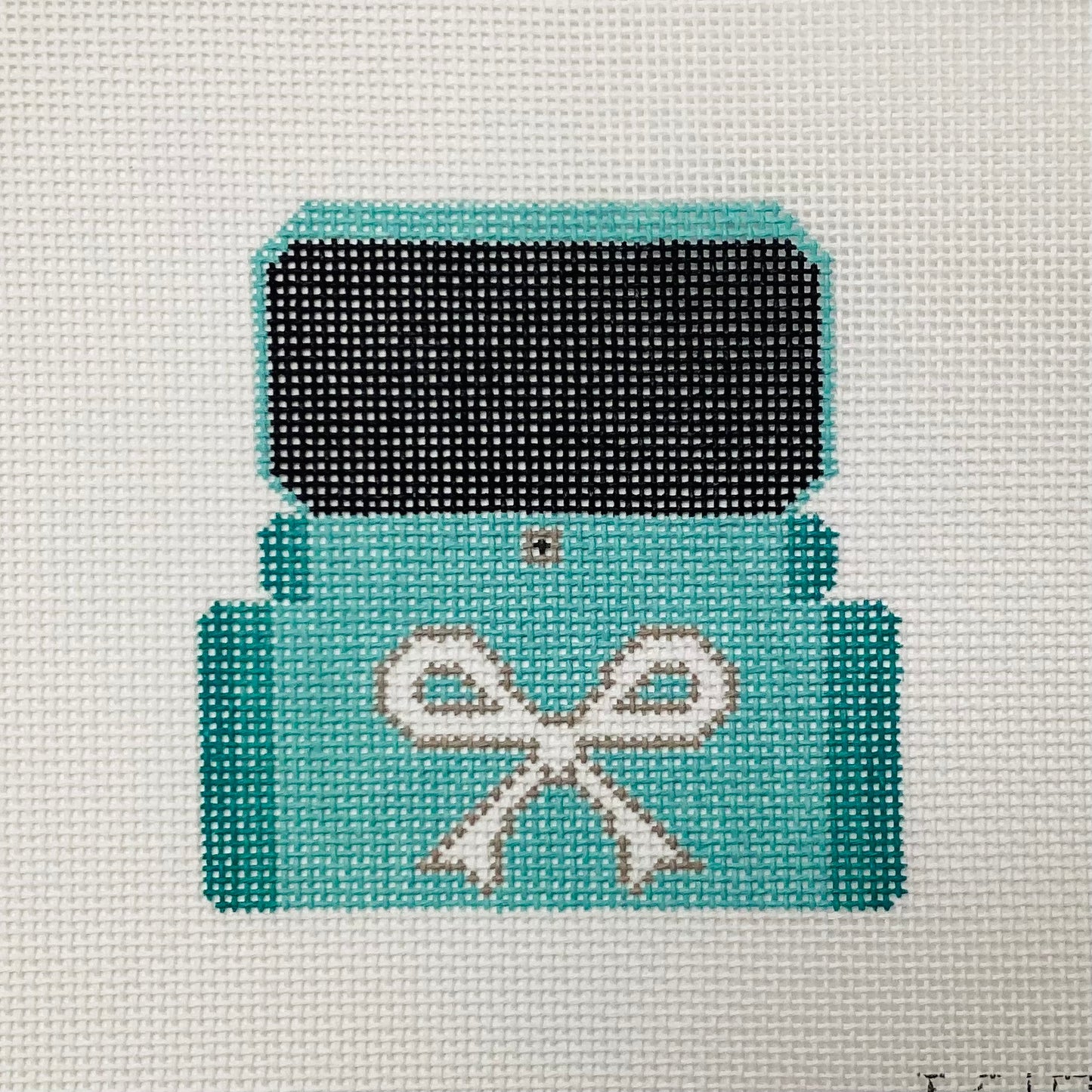 Little Blue Gifts Needlepoint Canvas