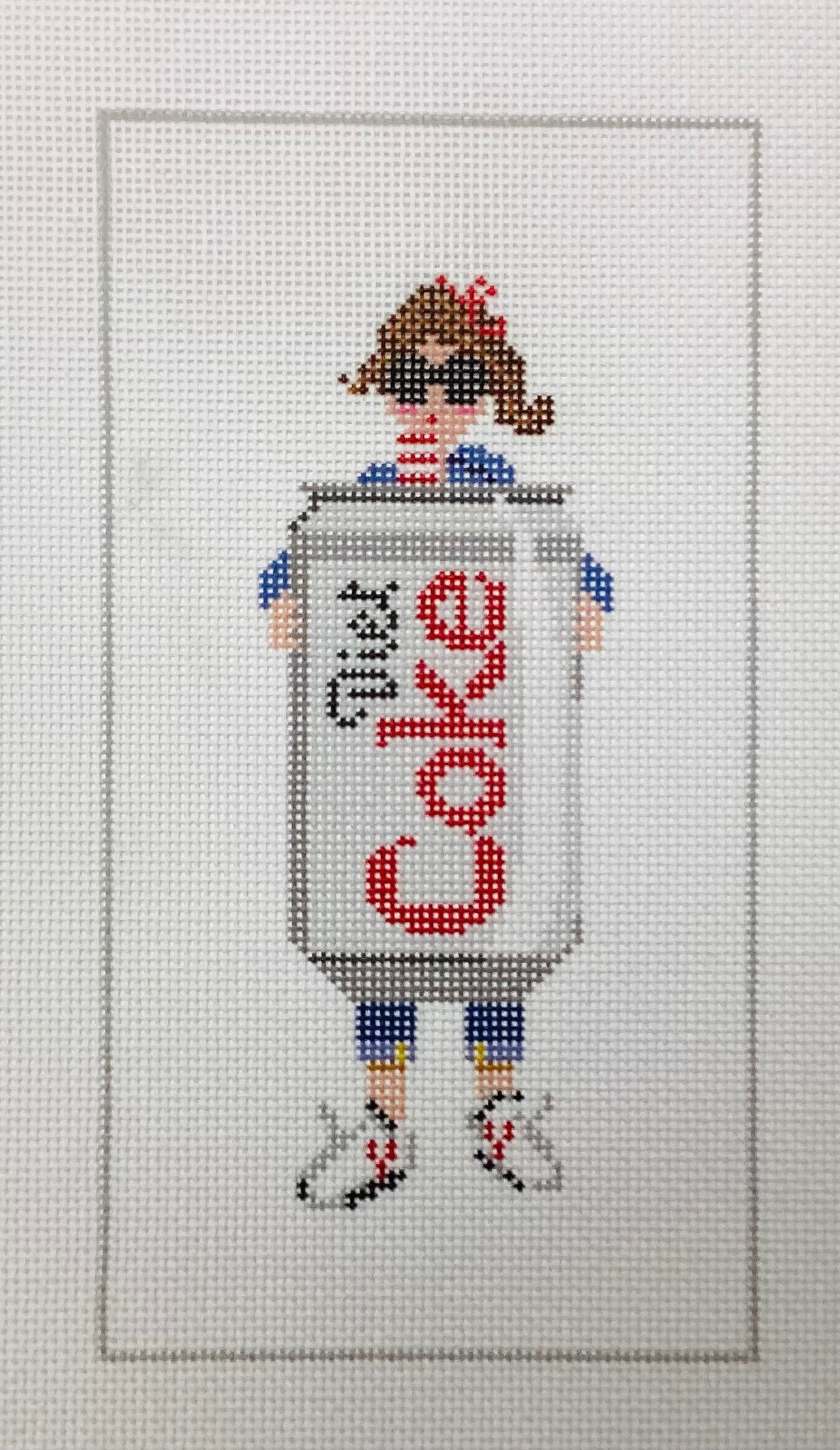Diet Coke Needlepoint Canvas