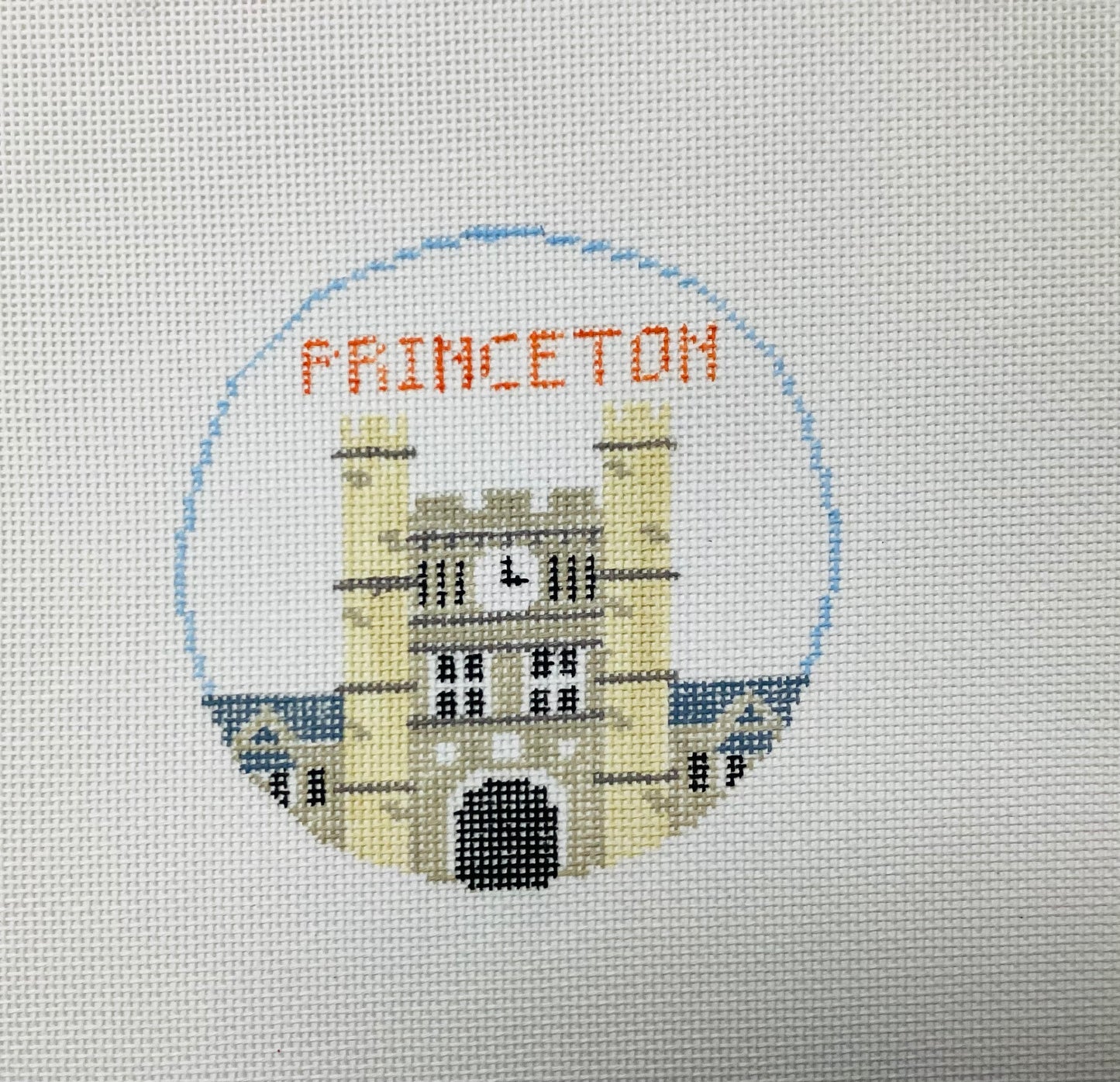 Princeton University Needlepoint Round