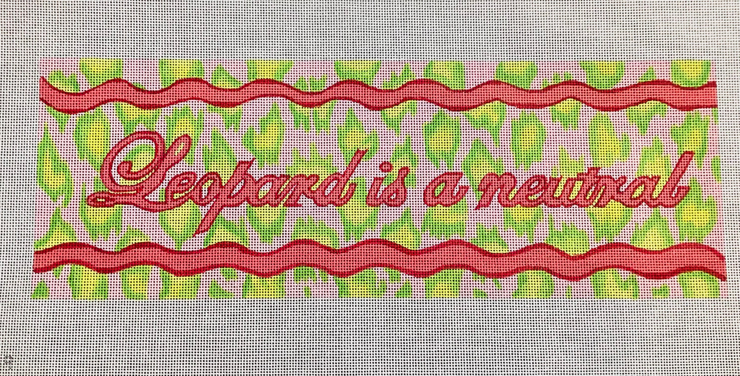 Leopard is a Neutral Needlepoint Canvas
