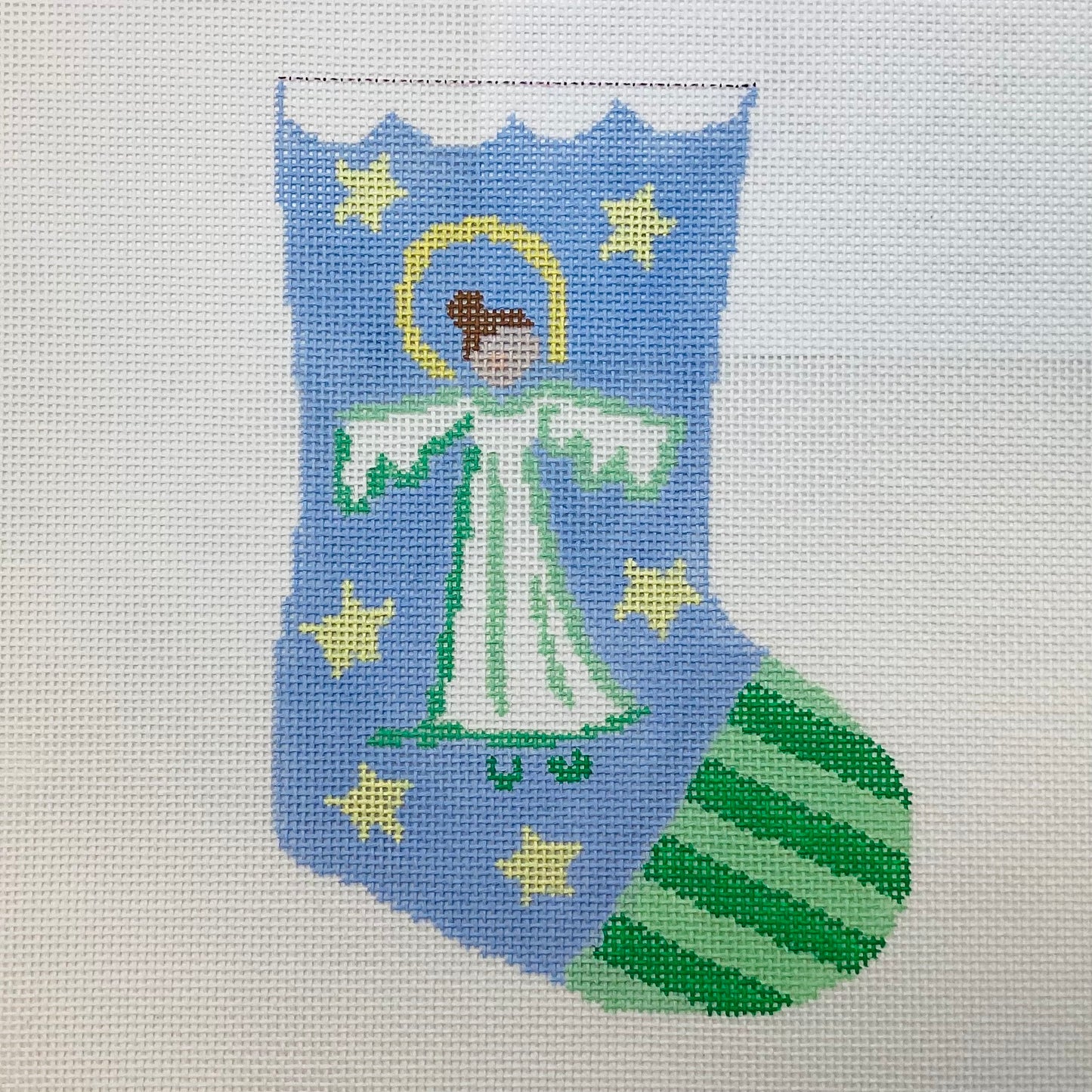 Angel Mini-Stocking Needlepoint Canvas