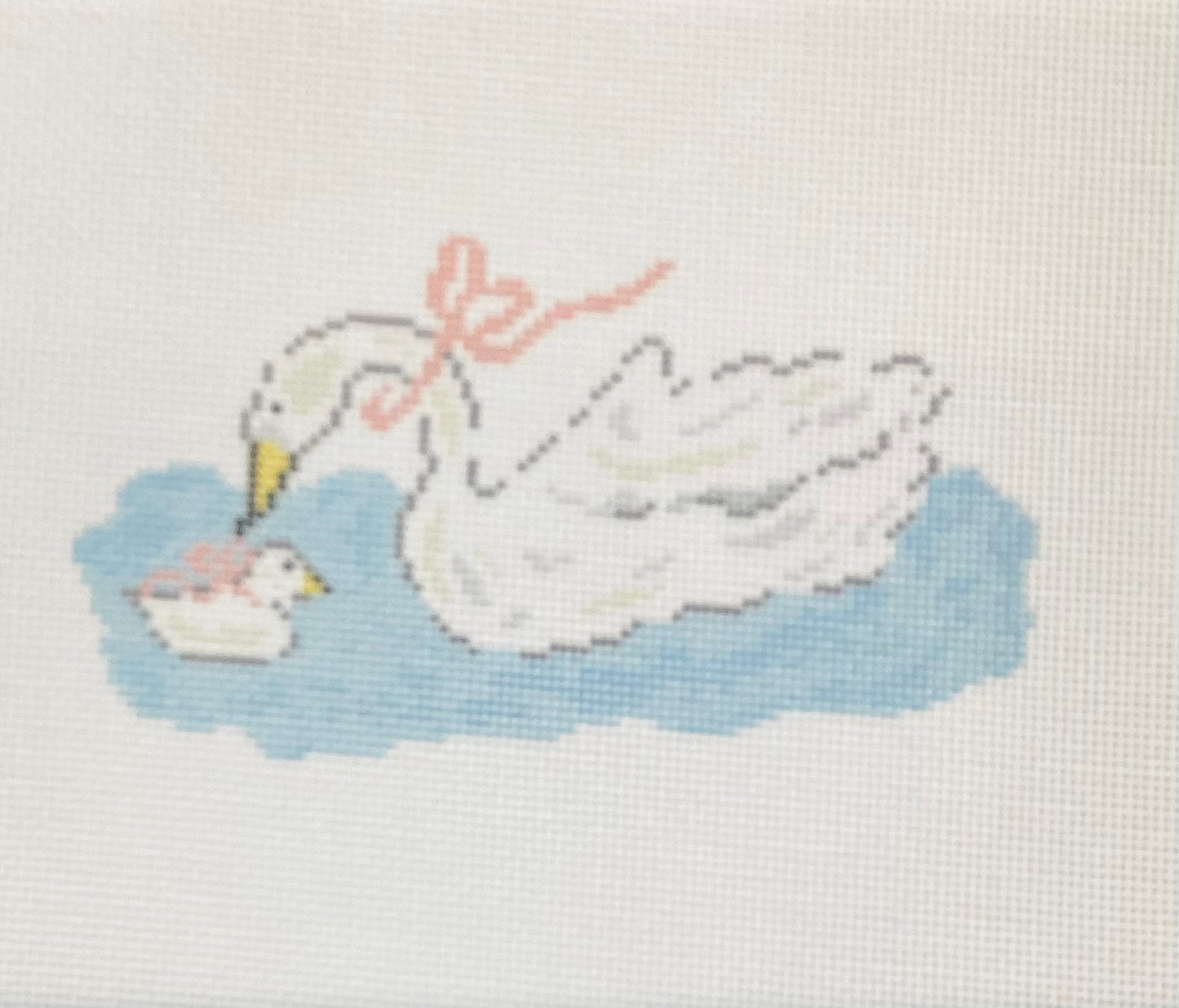 Little Swanling Needlepoint Canvas
