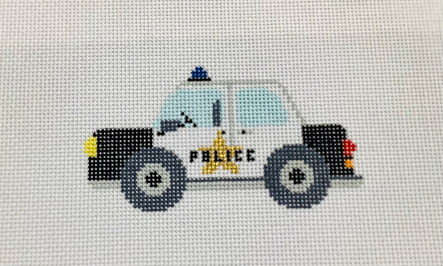 Police Car Needlepoint Canvas