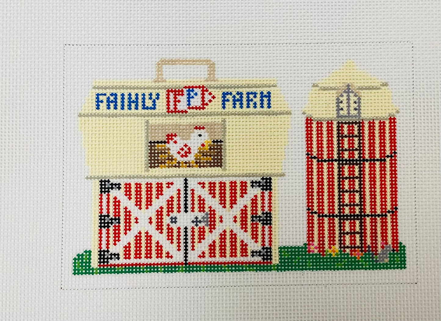 Fisher Price Farm Needlepoint Canvas