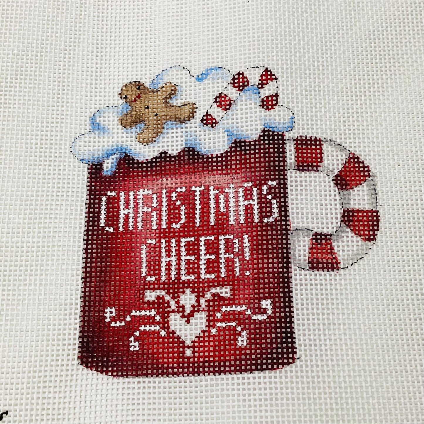 Christmas Cheer Mug Needlepoint Canvas