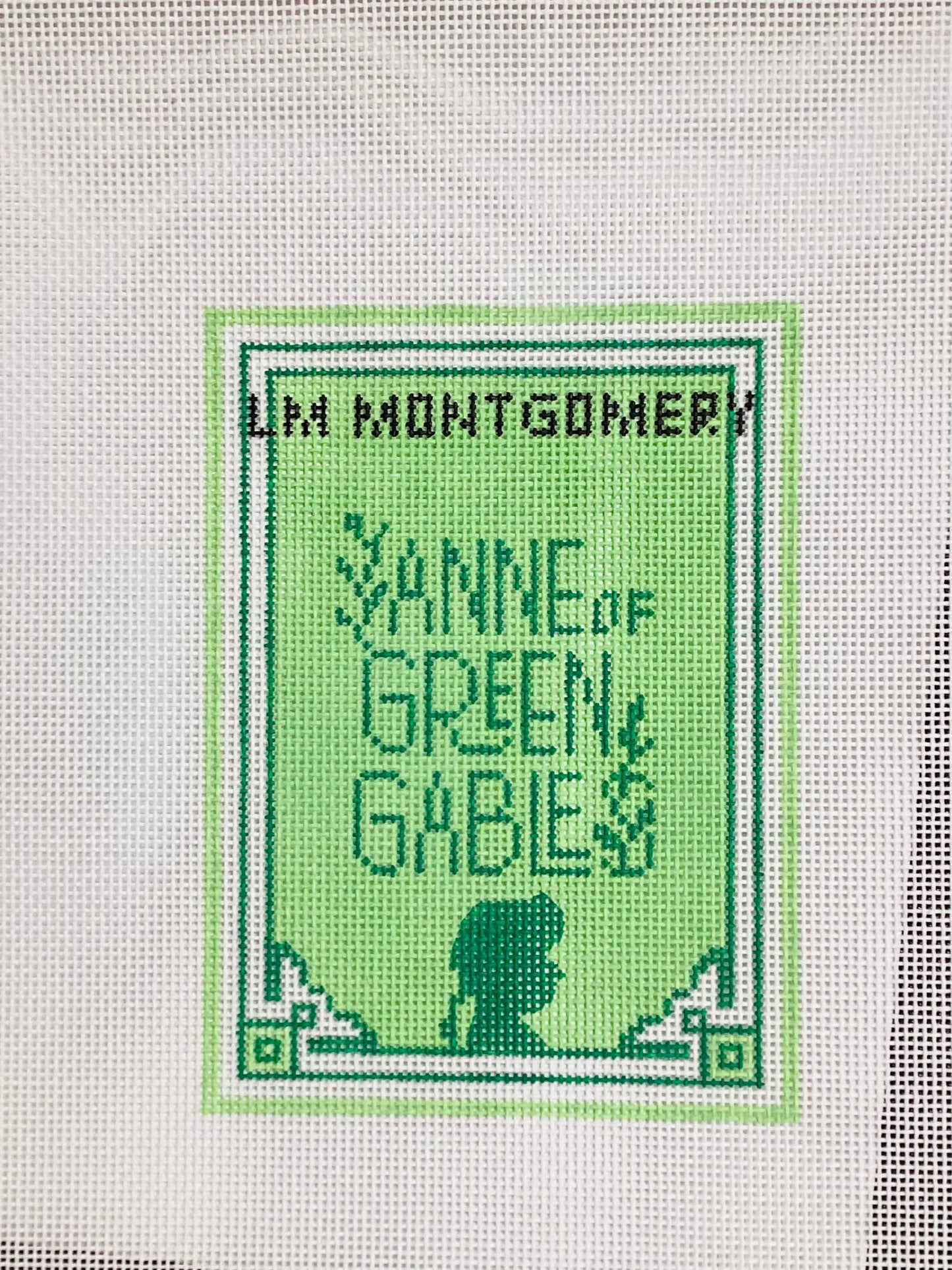 Anne of Green Gables Book Cover Needlepoint
