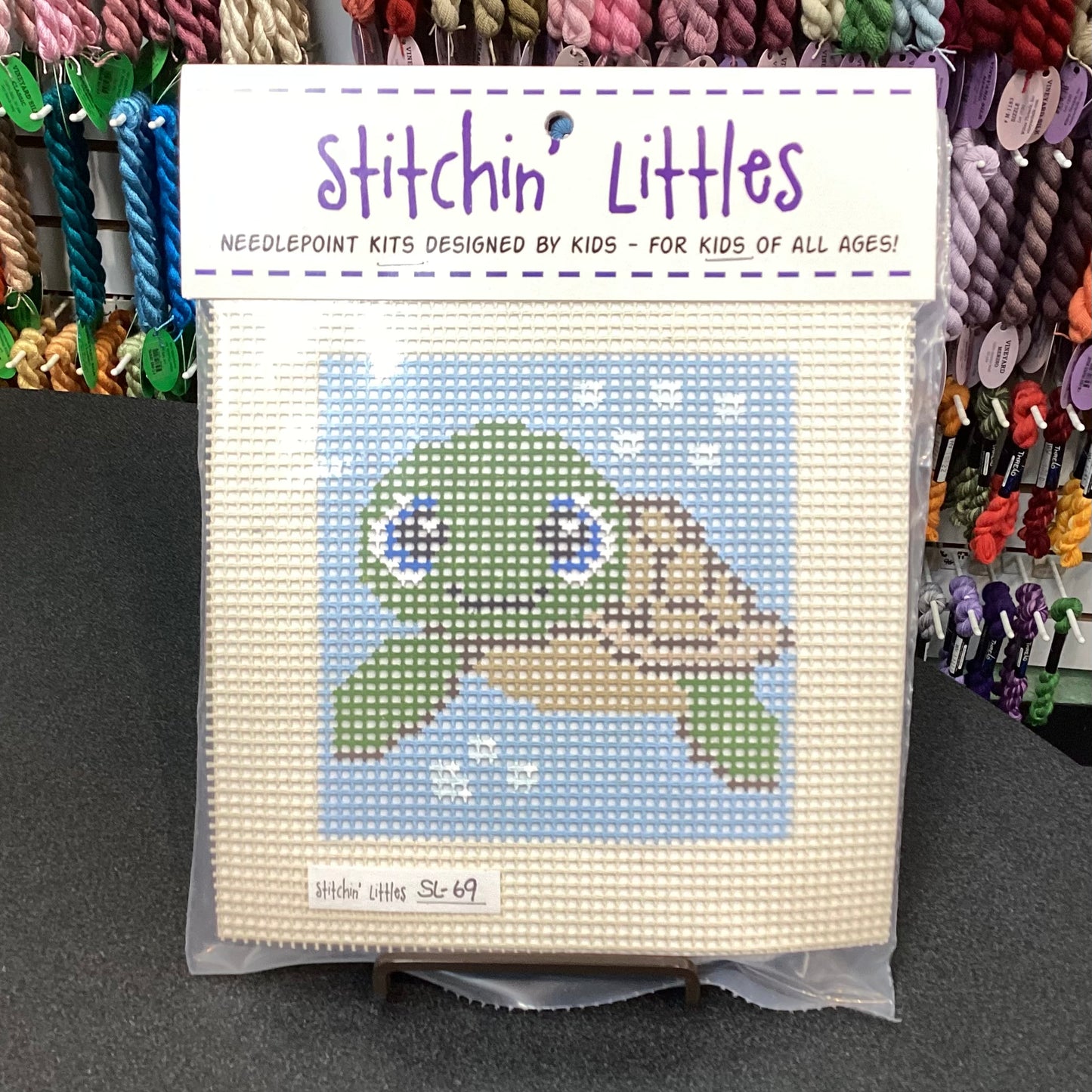 Stitchin' Littles Kit 5x5 - Turtle