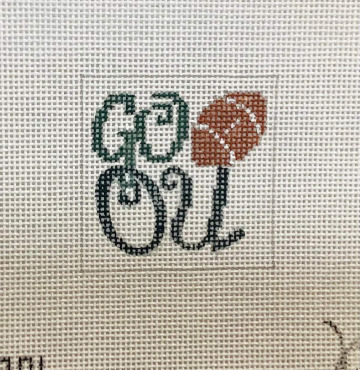 Go OU Needlepoint Canvas