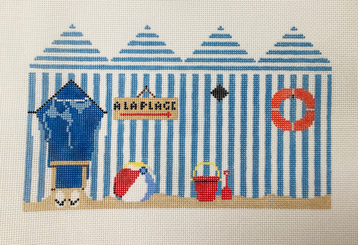 Beach Cabana Needlepoint Canvas
