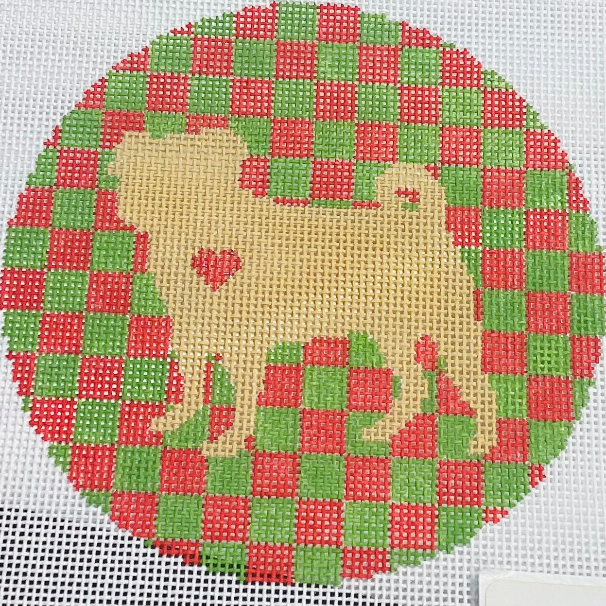Checkered Dog Round
