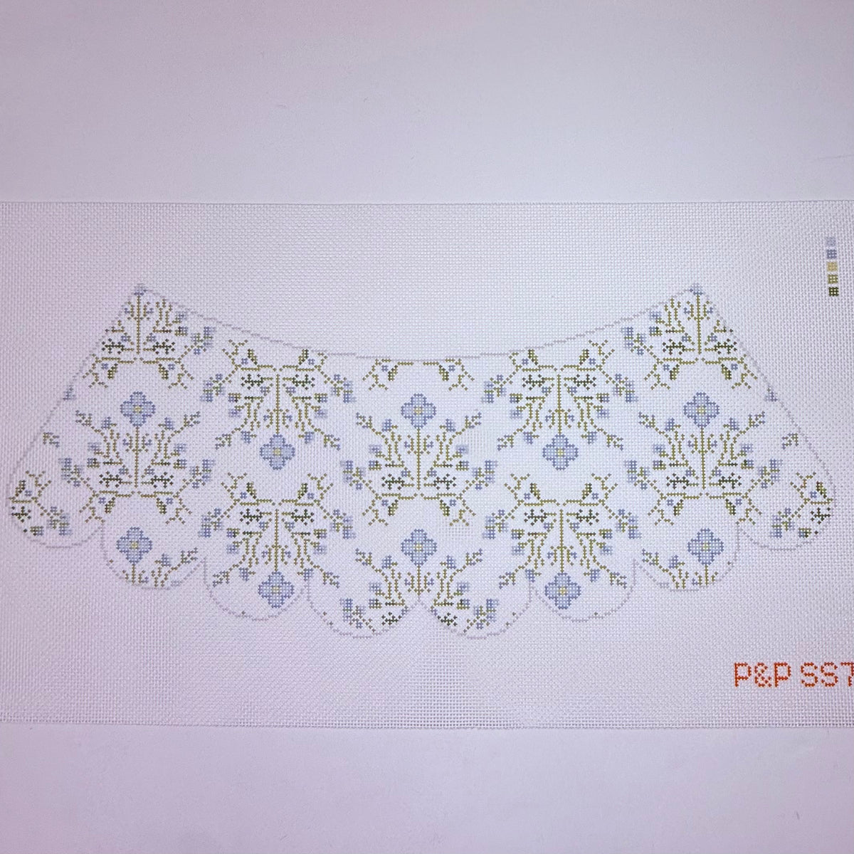 Blue Floral Lampshade