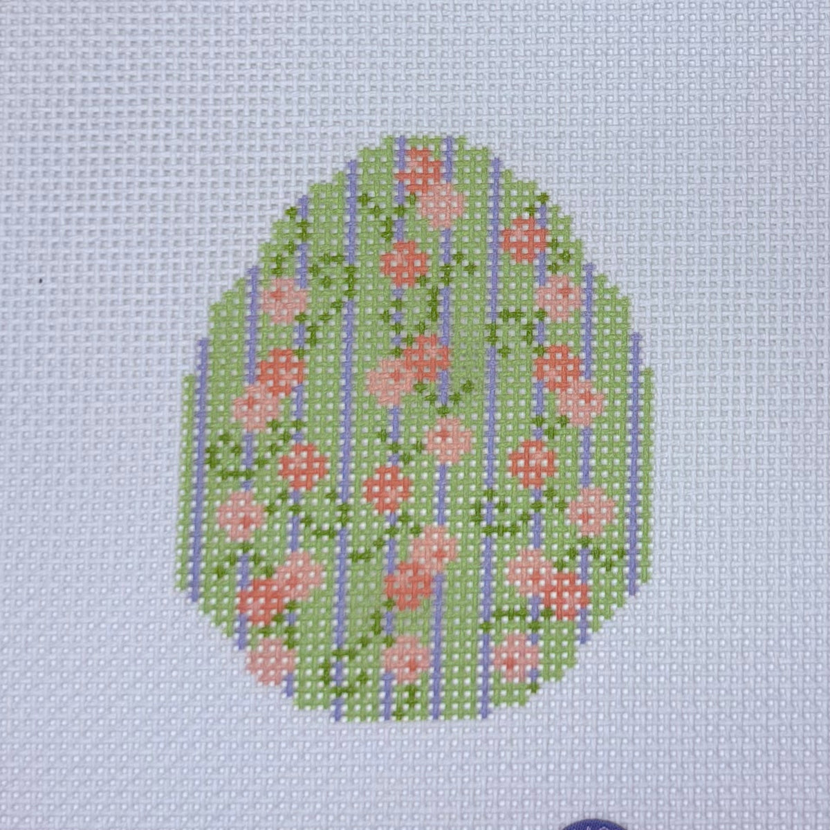 Pink & Green Floral Egg