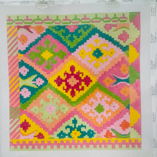 kilim square - summer melons