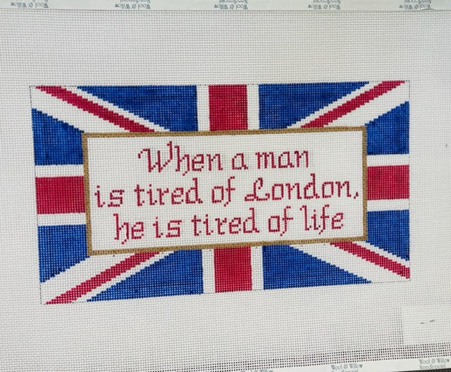 london saying pillow