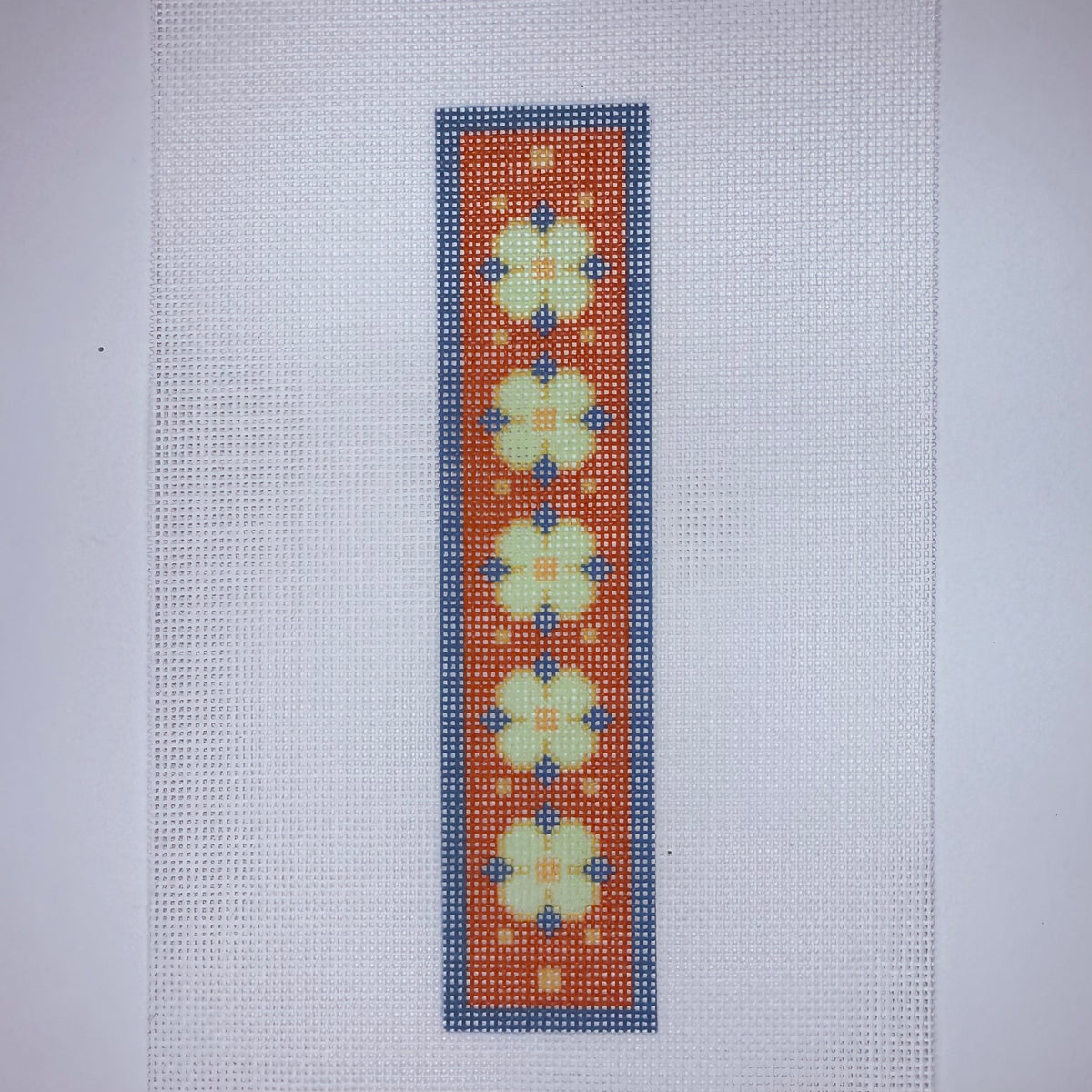 Blossom Bookmark - orange/blue