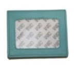 tri fold wallet - aqua