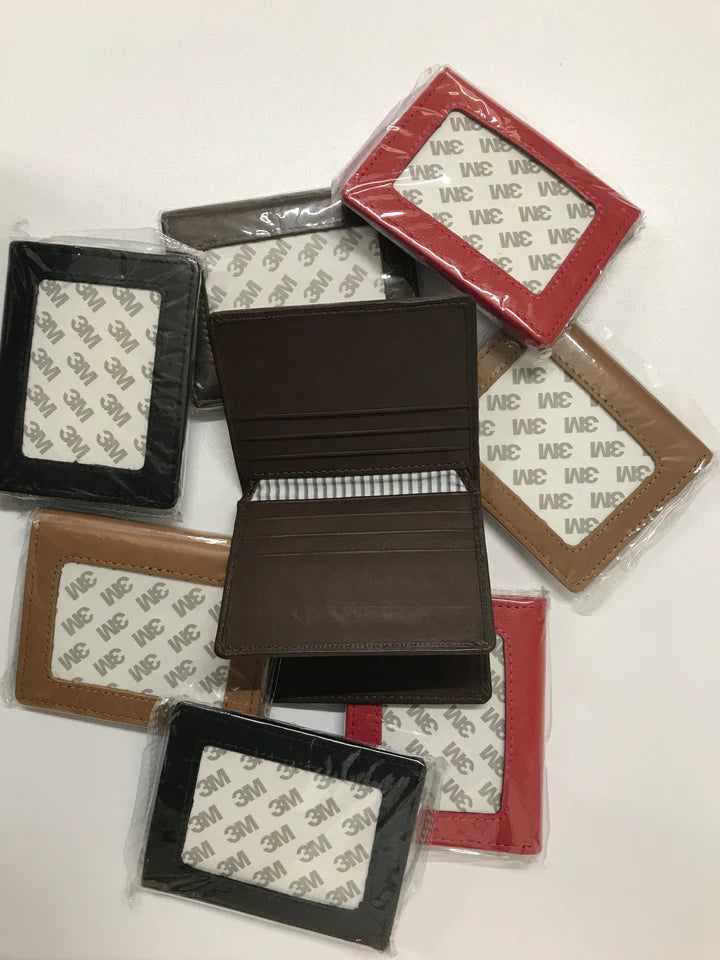 tri fold wallet - aqua