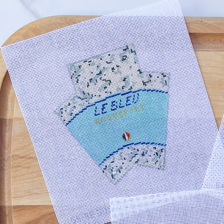 3d wedge of blue cheese