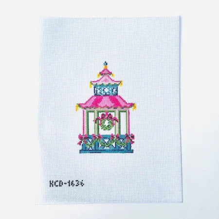 pink pagoda canvas