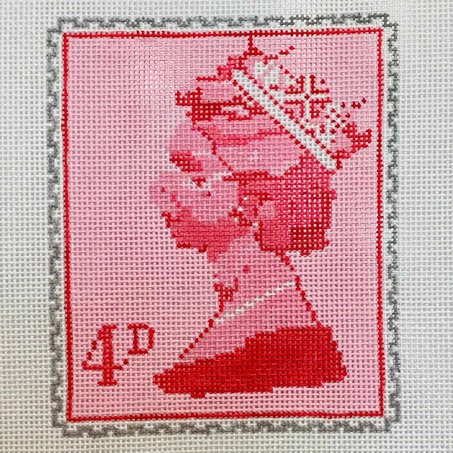 Queen elizabeth stamp - Red