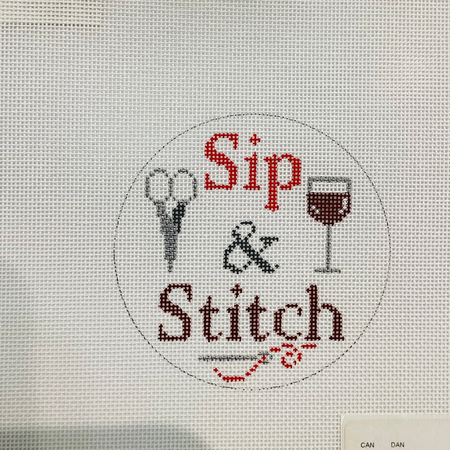 Sip & Stitch Red