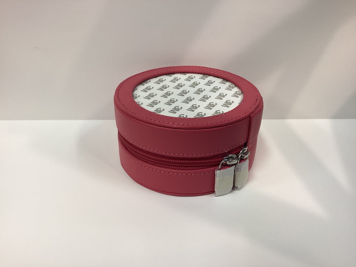Leather Case 5" Round - Hot Pink