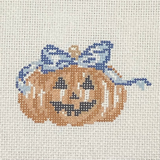 Pumpkin with Blue Bow