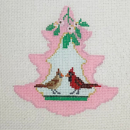 Pink Tree Cardinal Pair