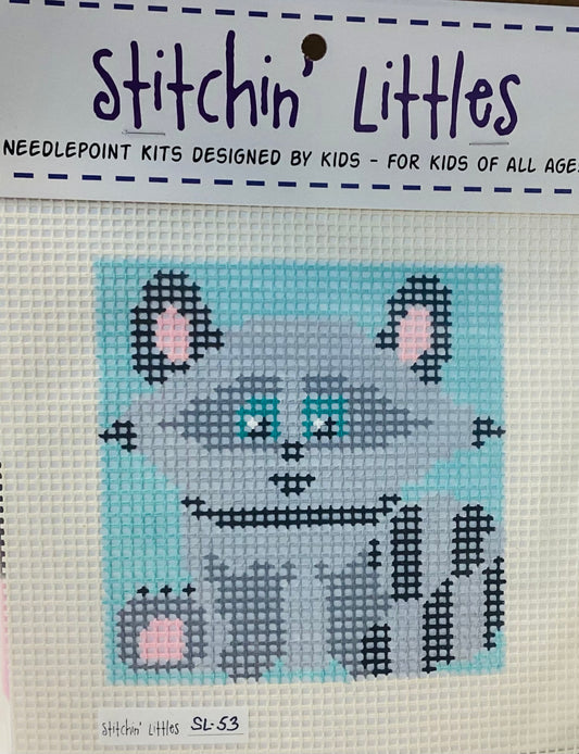 Stitchin' Littles Kit 5x5 - Racoon