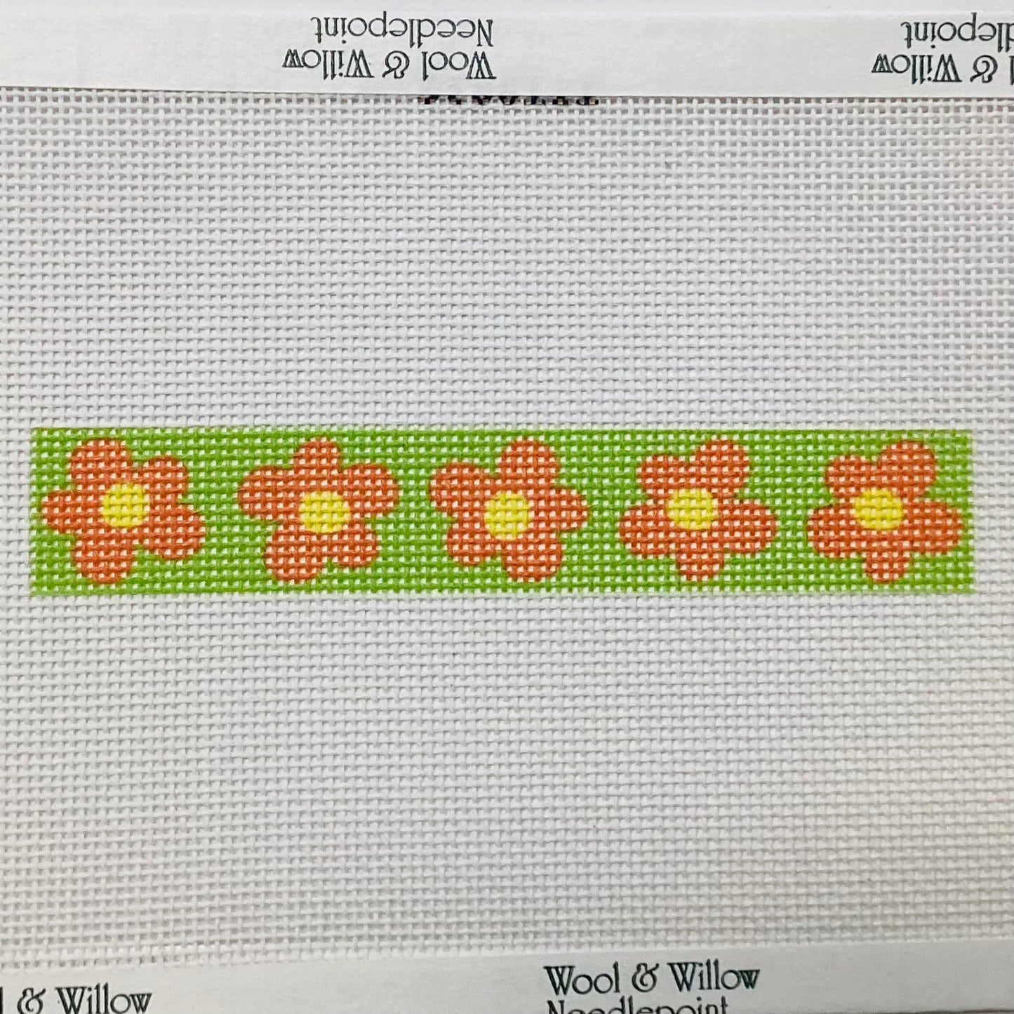 Orange Flower-Green Background insert for Folding Triangle Case