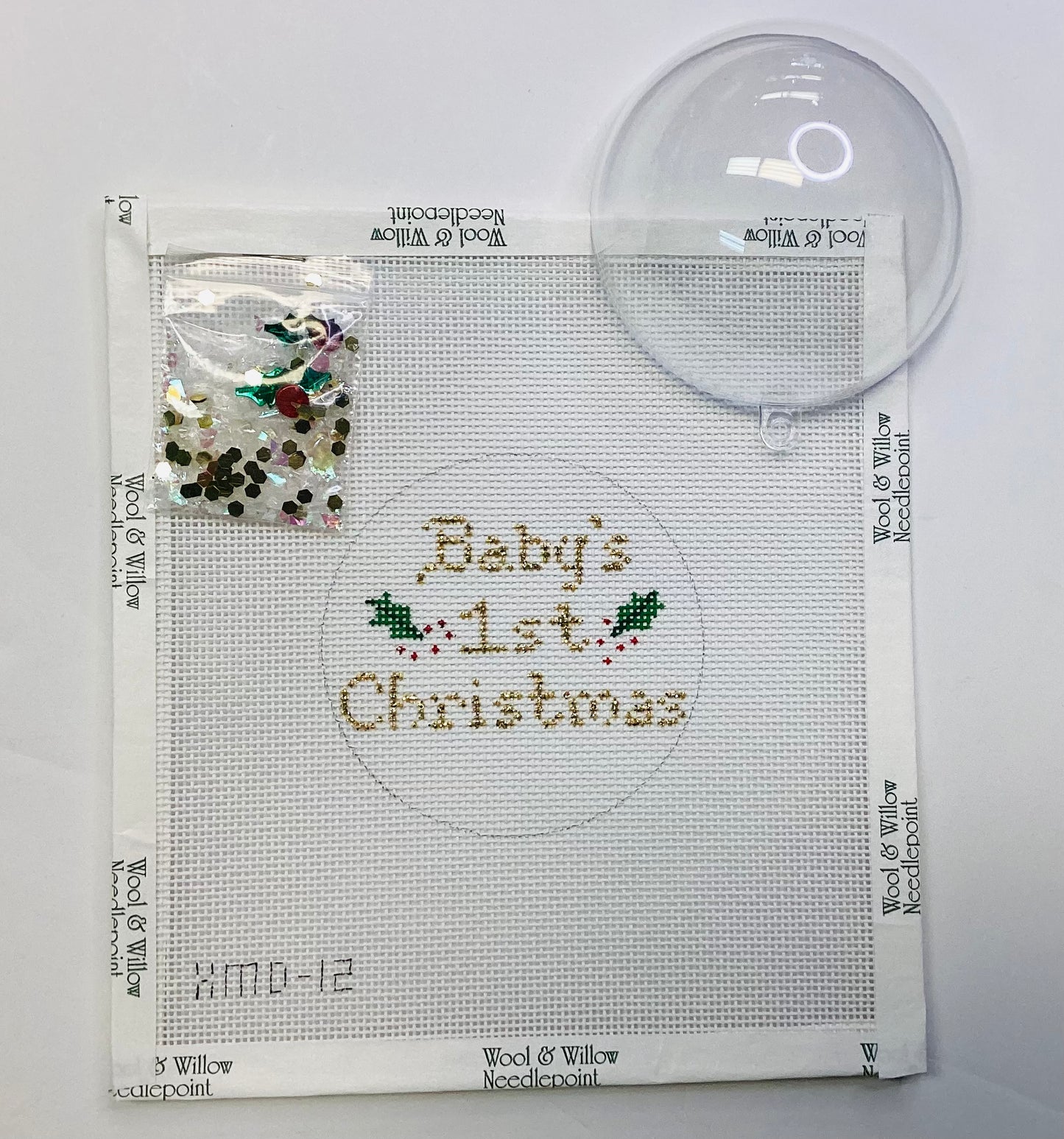 Baby's 1st Christmas ClearDome/Confetti