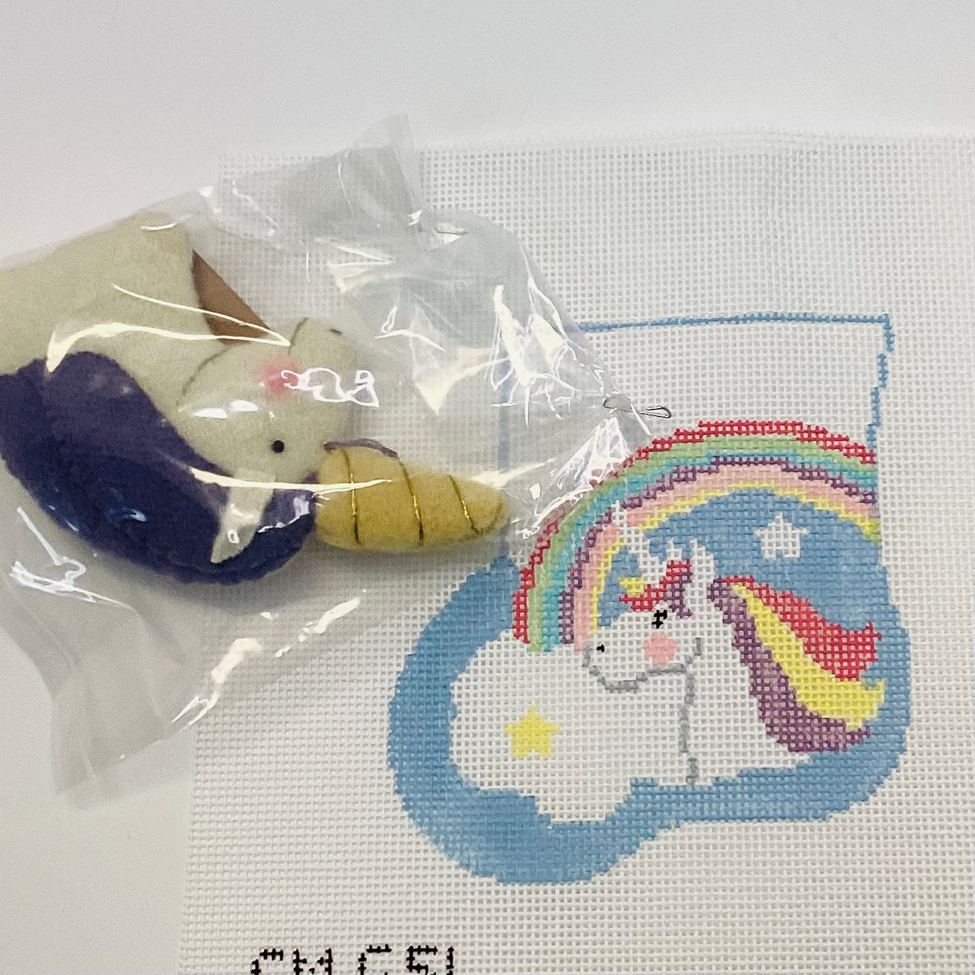 Rainbow Mini Stocking w/Unicorn