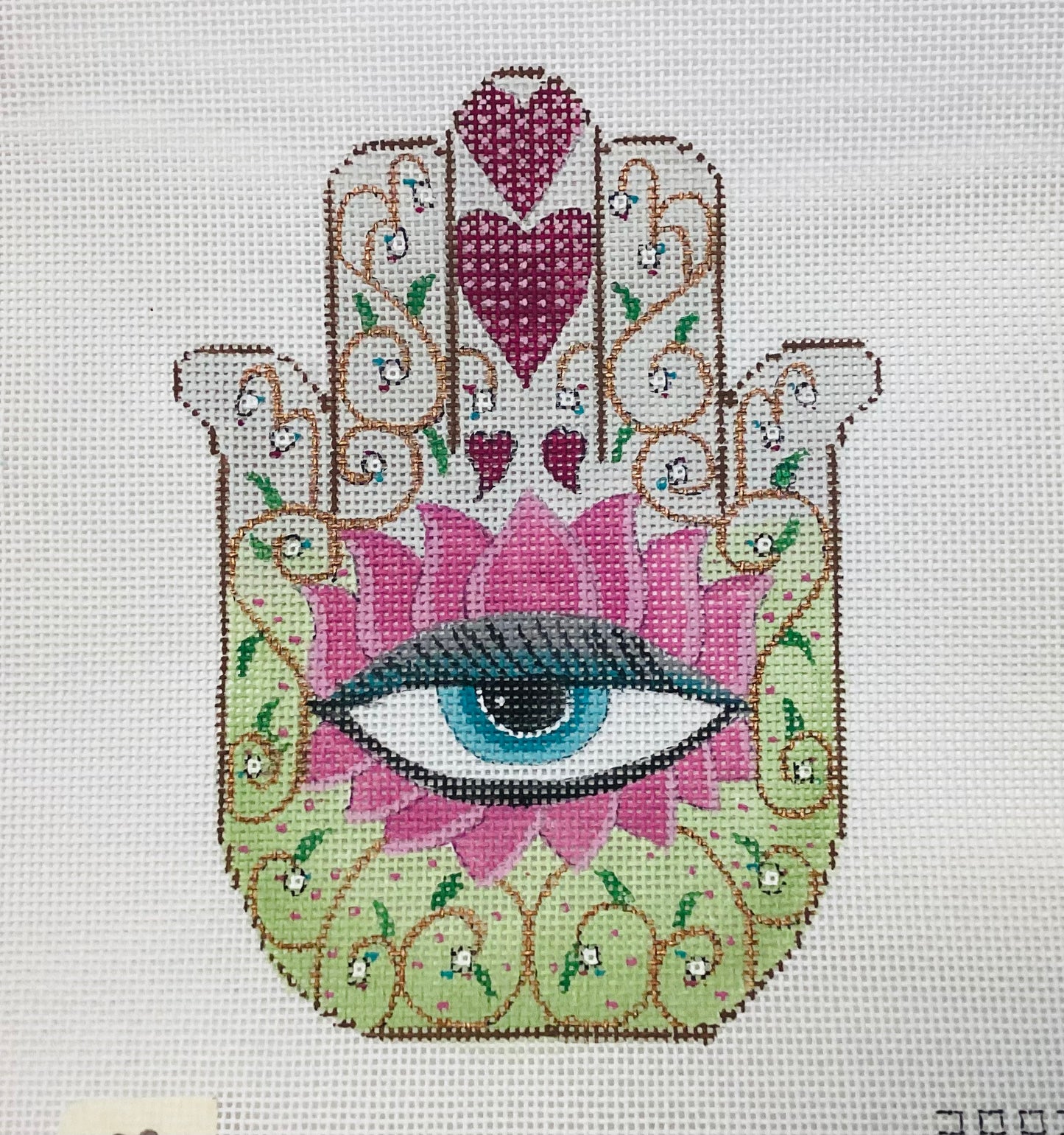 Hamsa Eye Pink