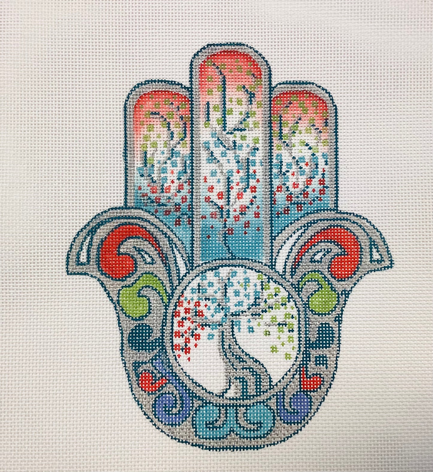 Hamsa Tree of Life Needlepoint