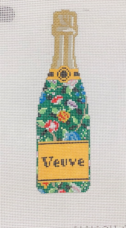 Veuve bottle- Green Floral