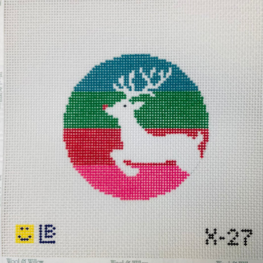 Reindeer on Stripes