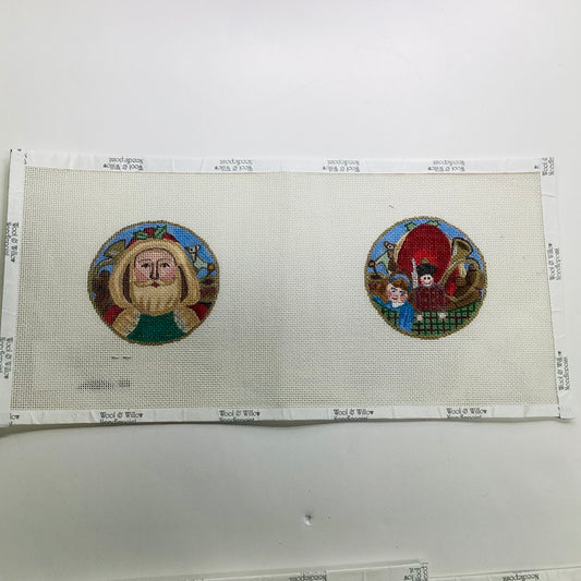 Santa and Toys (2 sided) Round
