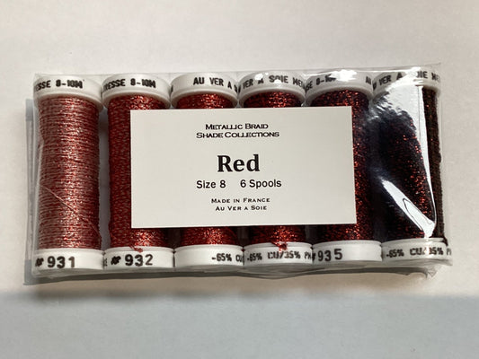Au Ver A Soie Metallic Shade Collection Red Size 8