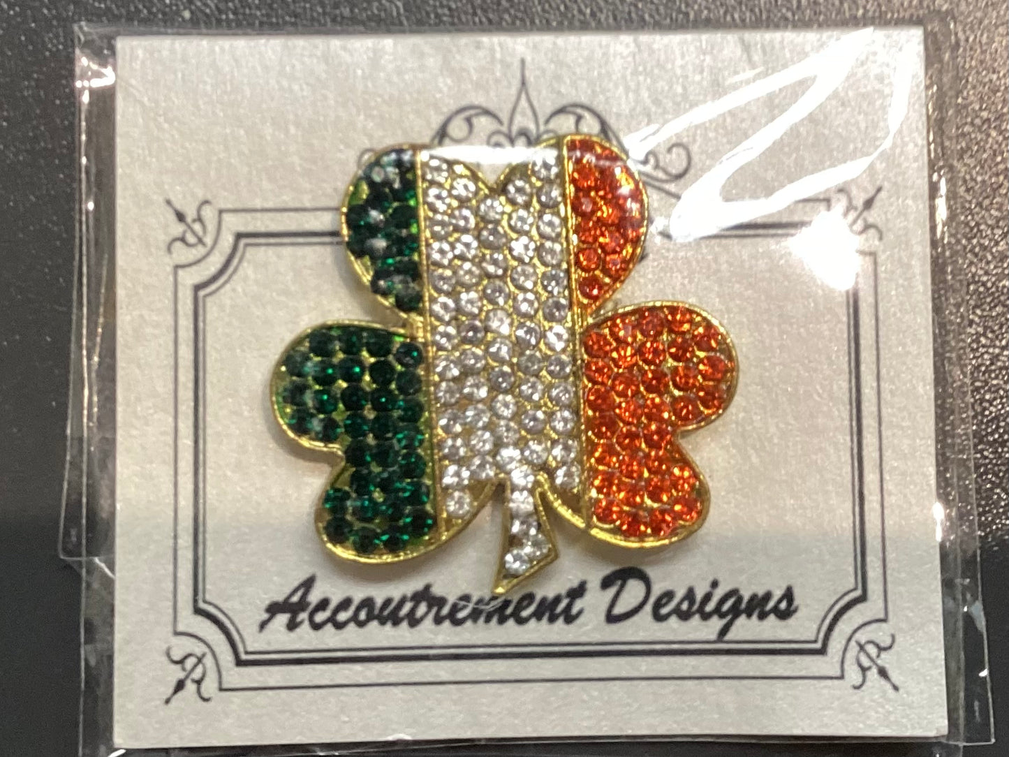 Flag Ireland Shamrock mag friends needleminder - blue