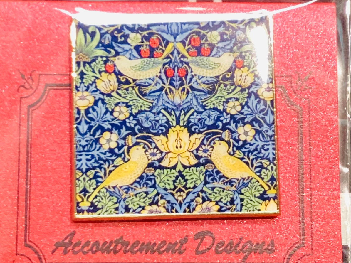 William Morris -Strawberry Thief- mag friends - yellow