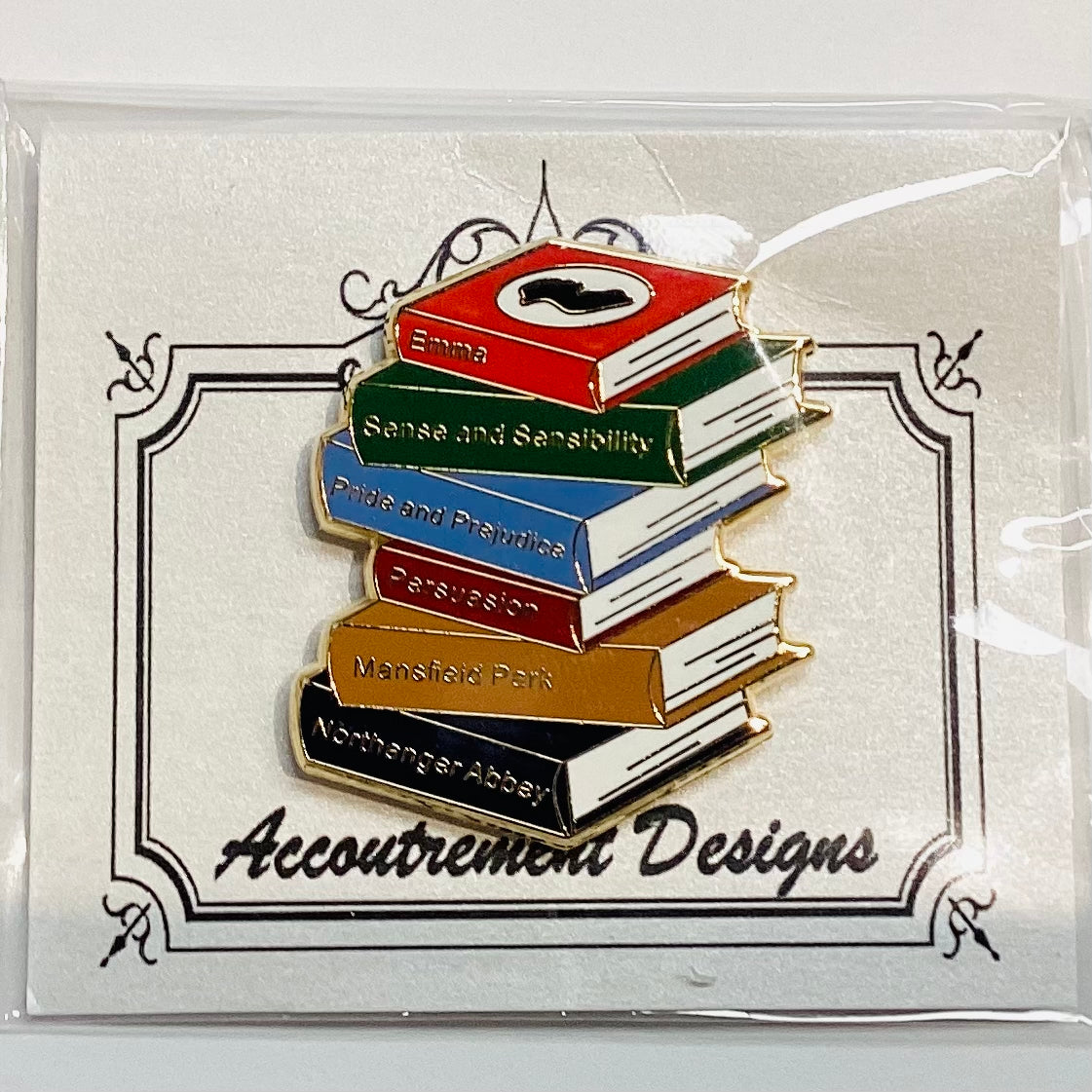 Jane Austin Book Club Magnet - mag friends - yellow