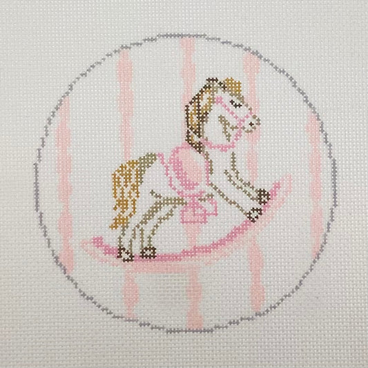 Pink Rocking Horse Round