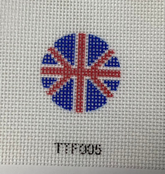 1.5" round Union Jack Insert