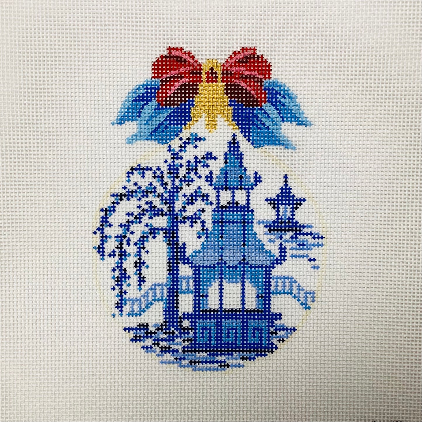 Blue Pagoda Canvas